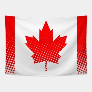 Flag of Canada With Halftone Effect Tapestry