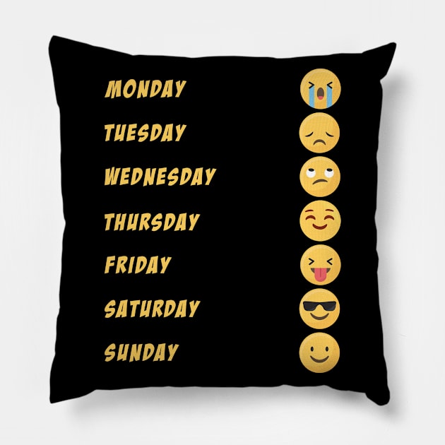 emoji day Pillow by Dieowl