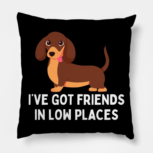 Funny Dachshund Dog Lover Mom Pillow by Illustradise