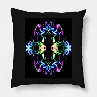 Smoke Art Abstract design Pillow