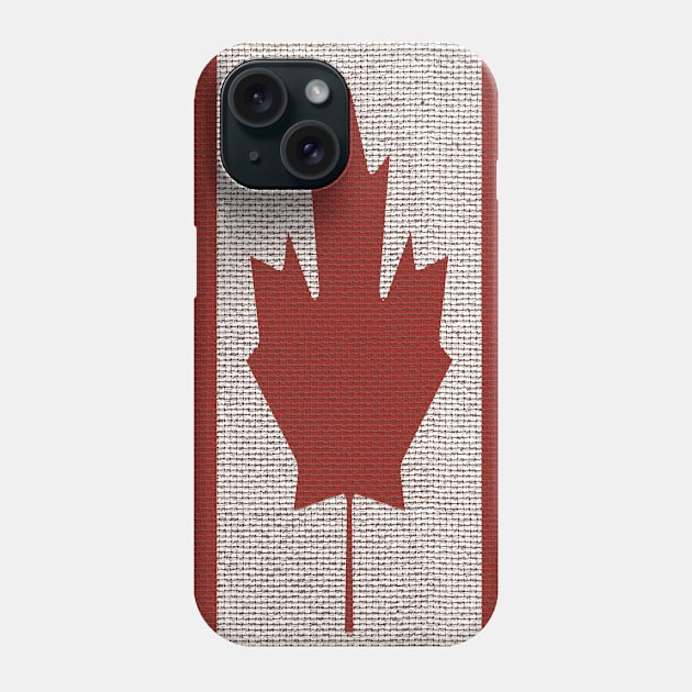 Woven Canadian Flag Graphic Phone Case by Eric03091978