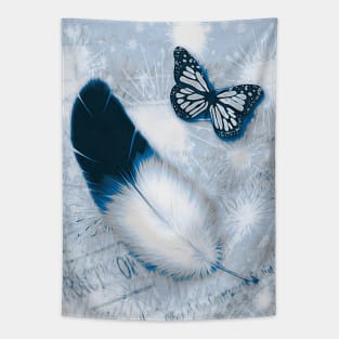 The Concept of Time, Birds and Butterflies Tapestry