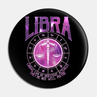 Libra Zodiac Sign Funny Astrology Horoscope Birthday Pin