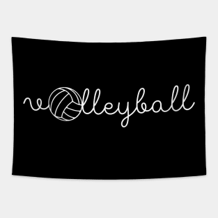 volleyball cursive with ball Tapestry