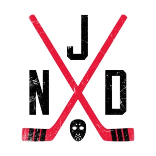 NJD Retro Sticks - White T-Shirt