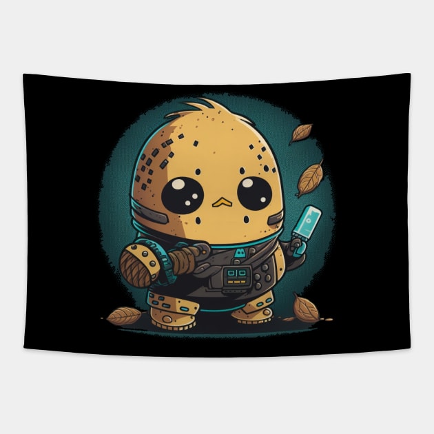 Cyber Potato Tapestry by rocknerd