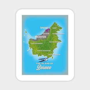 Borneo Map Magnet