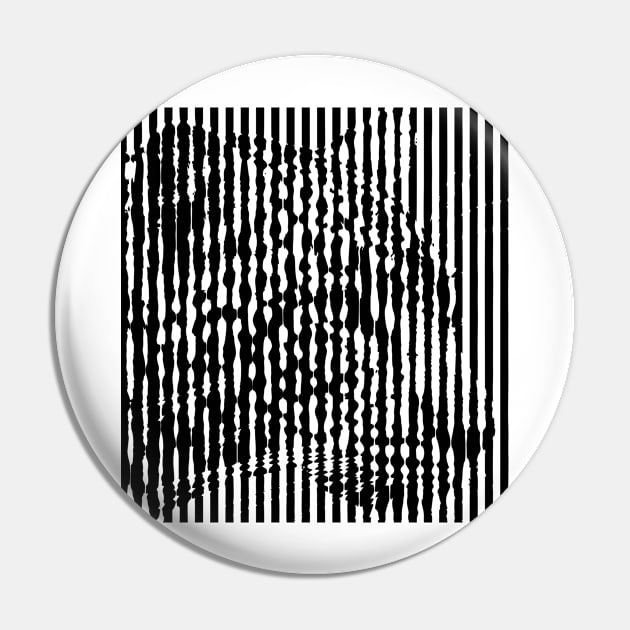 Leopard Close-up Anamorphic Pop Art Pin by scotch