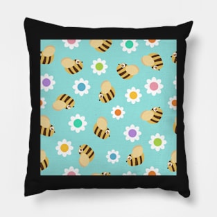 Flowers and Bees Pillow