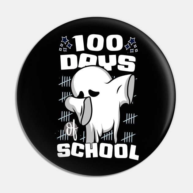 100 days of school featuring a Cute dabbing ghost #3 Pin by XYDstore