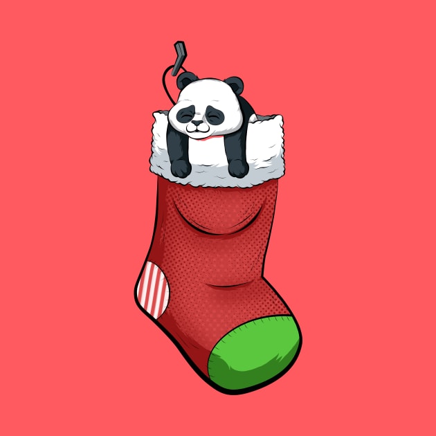 christmas sock panda by the house of parodies