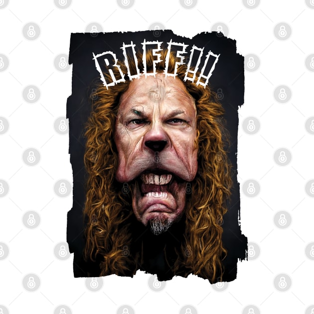 Caricature Of Riff Master James Hetfield As The Cowardly Lion by TMBTM