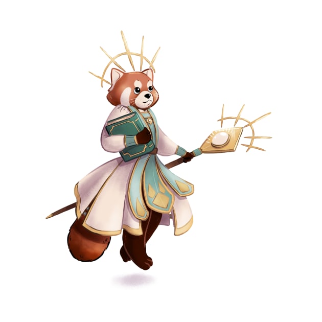 Red Panda Cleric by Melissa Jan