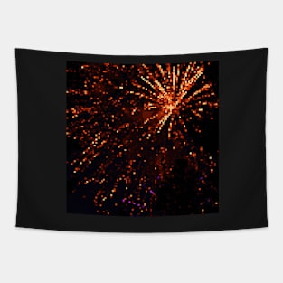 Pixel Firework No.48 Tapestry