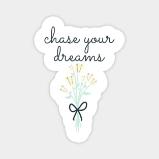 chase your dreams Magnet