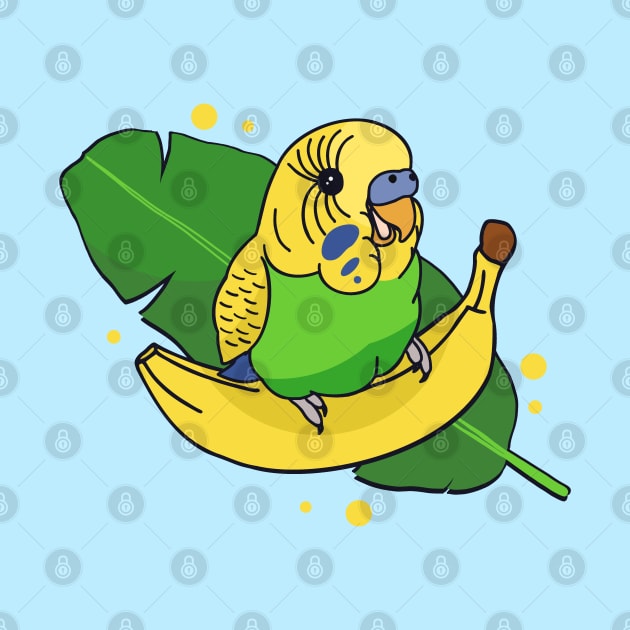 cute banana budgie by FandomizedRose