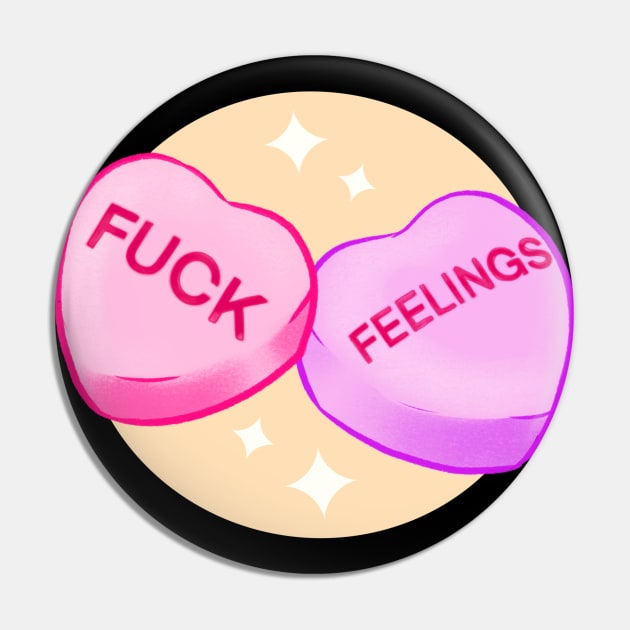 F Feelings Pin by LVBart