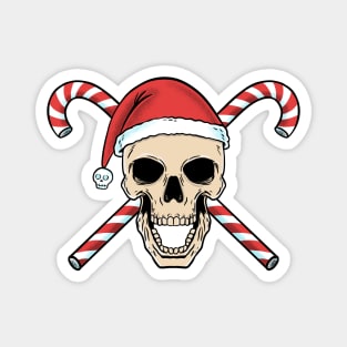 Christmas Skull Magnet