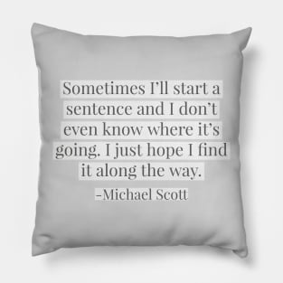 The Office USA TV Michael Scott Quote Pillow