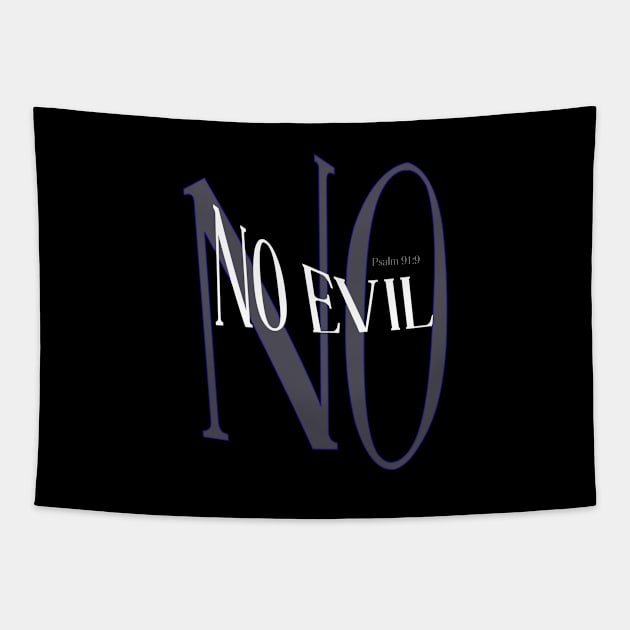 NO EVIL Tapestry by Life and Power.