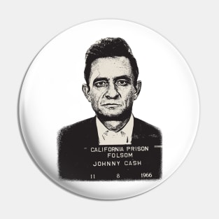 Johnny Cash Mugshot Pin