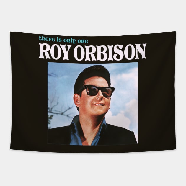 There Is Only One Roy Orbison Original 1965 Tapestry by RafelagibsArt