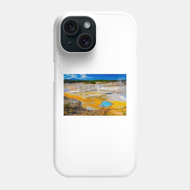 Colourful Norris Geyser Basin Phone Case by BrianPShaw