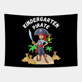 Kindergarten Pirate for Parrot and Treasures Tapestry