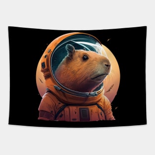 Capybara astronaut Tapestry