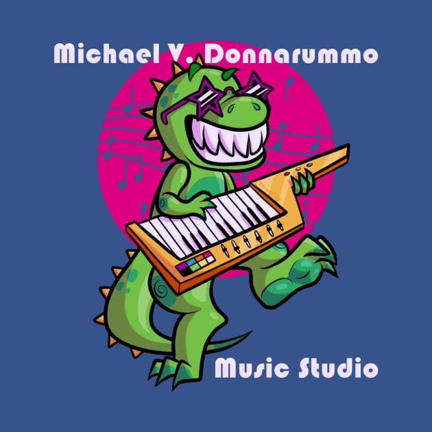 T Rex with Music Circle and Studio Name by MVD Music Studio