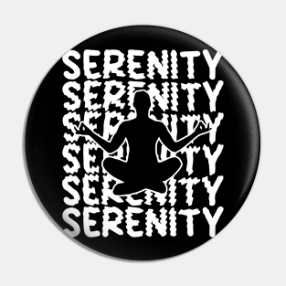 Serenity white Pin