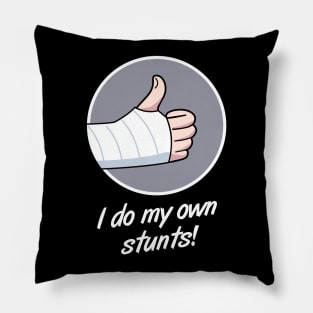 Stunts Fractured Broken Hand Get Well Gift Pillow