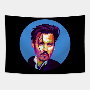 Jhonny deep pop art Tapestry