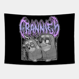 Grannies death metal funny Tapestry