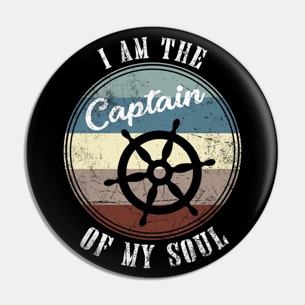 Vintage I Am The Captain Of My Soul Pin by jpmariano