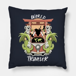 World traveler Pillow