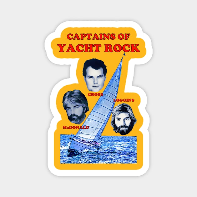 Captains of Yacht Rock Father's Day Magnet by tongkosongs