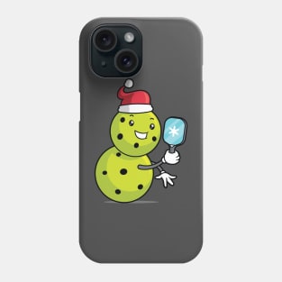 Pickleball Snowman Phone Case