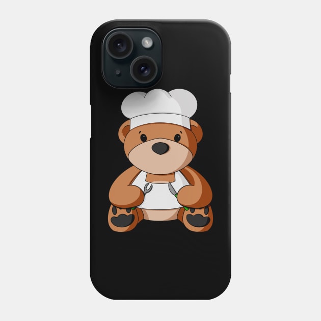 Cook Teddy Bear Phone Case by Alisha Ober Designs