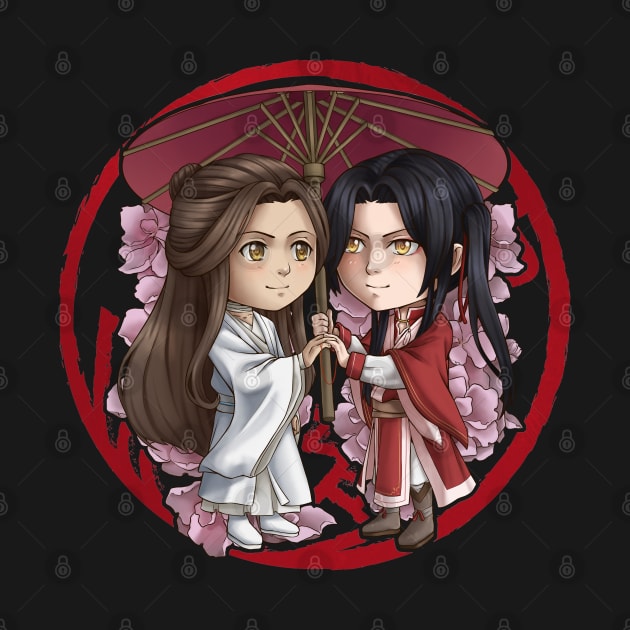 Xie Lian and San Lang by Sarya