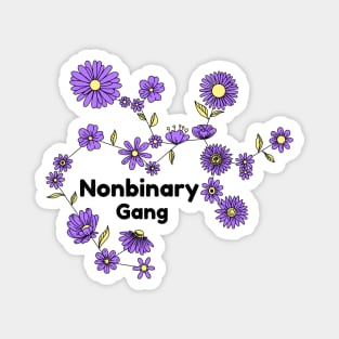 Non-Binary Flower Gang Magnet