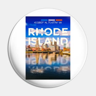 Rhode Island Travel Poster Pin