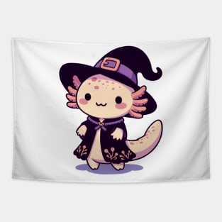 kawaii axolotl witch Tapestry