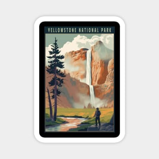 Yellowstone National Park Vintage Poster Magnet