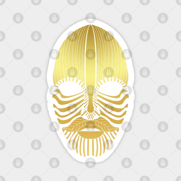 Mask Of Gold Magnet by Manar Khaskia