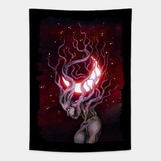 Lunar Red Tapestry