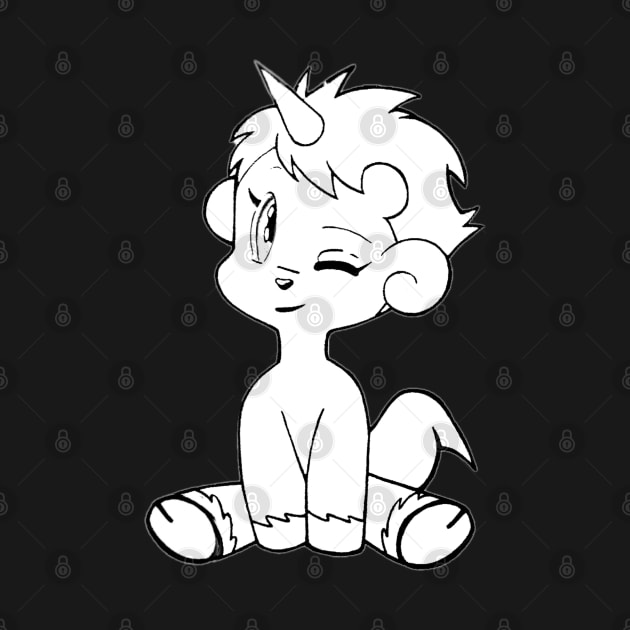 Unico *Wink* in Black and White by Mishi