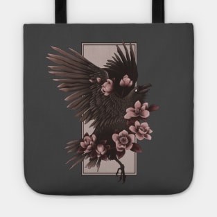 Crow and Flowers Tote