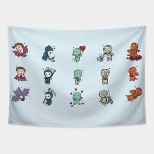 Cute Little Monster Valentines Tapestry