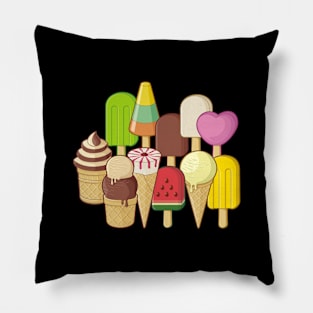 Ice Cream Icons Pillow